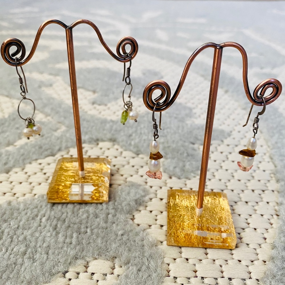 Handmade gemstone earrings